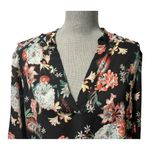 Liberty Love  Ladies Size XL Black Multicolor Floral Blouse Photo 5