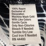 Wonderly  Black and White Tie Dye Embroidered Kimono Medium/Large Photo 6