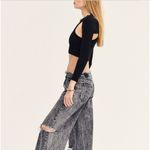 SER.O.YA Ribbed Knit Shrug Sweater Long Sleeve Open Crop Black Balletcore XS NWT Photo 2