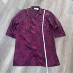 secret treasures  Burgundy Floral Pajama Top Nightgown Photo 5