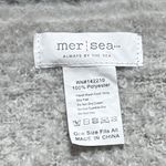 MER SEA Always by the Sea Gray Ombré Classic Capsule Cozy Wrap Scarf Fringed OS Photo 7