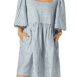 Joie  NWT Anjelica Striped Linen Smock Dress sz XS Photo 0