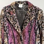 Alberto Makali sz L Blazer Jacket Animal Print Colorful Lace Lagenlook Art Photo 1