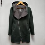 Betsey Johnson  Performance Neoprene Hooded Jacket 
Asymmetrical Zipper Green S Photo 3