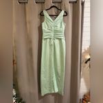 David's Bridal  Light Green Midi Dress Photo 1