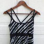 Soybu Women’s Dress Tahiti Black White Tie Dye Straps Strappy Medium Photo 3