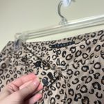 Theory  100% Silk Cheetah Leopard Trouser Pants Cuff Hem 6 Photo 9