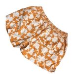 Briggs New York 344. Briggs yellow floral linen blend shorts size XL Photo 0