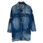 Highway Jeans Y2k Denim Jacket Distressed Jean Jacket Small 2000s Photo 1