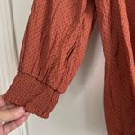 Mine Long Sleeve Polka Dot Blouse | Size Large | Dark Academia | Vintage Retro Brown Photo 4