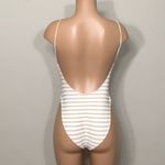 Rachel Pally New  tan and white stripe swimsuit. Photo 6