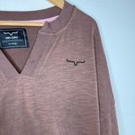 Kimes Ranch Ladies Dewey V Neck Brown Pullover Sweatshirt Size XXL Photo 2