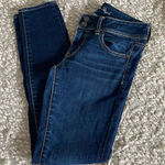 American Eagle  Women's Skinny Jeans Super Stretch‎ Mid Rise Blue Dark Wash 6 Photo 0