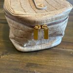 Giorgio Armani  Faux Croc Train Case Travel Bag Makeup Cosmetic Cream Zip Around Photo 3