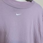 Nike Women’s T-Shirt Short Sleeve Swoosh 100% Cotton Lavender Purple Size Small Photo 1