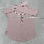 We the Free / Free People Rose Rainbow Thermal Embroidery Henley Top Size S Photo 9