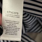 Chico's Chico’s size 00 (XS/2) crop mini sailor stripe hardware crop fashion deep navy Photo 12