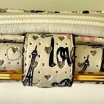 White, Black, & Pink Women's Paris Wallet NWT White Photo 7