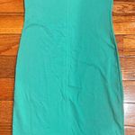 ZARA green bodycon Tank Sleeveless back slit midi dress size M Photo 7