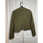 Anthropologie  HEI HEI Quilted Olive Green Zip Up Jacket Womens Size XS Photo 7