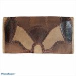Carlos Falchi Vintage Snakeskin & Lizard Envelope Clutch Brown Photo 4