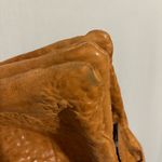 Maxon Collection Pebbled Genuine Leather Crossbody Purse made in Italy zipper Tan Photo 7