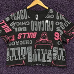 Chicago Bulls Established 66 NBA Franchise Logo Crop Top L Photo 0