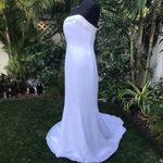 St. Tropez Nwt strapless beaded bodice wedding dress size 10 with veil Photo 2