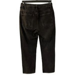 We The Free  People Black Jeans Size 29 Frayed Wide Straight Mom Photo 1