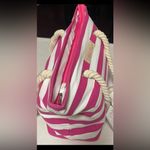 Proto Vino Pink and White Striped Women's Bag Photo 2
