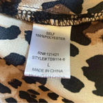 Ellison Maxi Dress Size L Animal Cheetah Print Slinky Mob Wife Comfy Button Down Photo 4