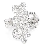 Paparazzi Top-Grade Glamorous White Ring (64) Photo 1