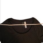 Adidas Women’s Short Sleeve Lightweight Loose Fit Sheer Striped Scoop Neck Top Photo 5