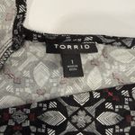 Torrid Black Pink Mini Challis Short Sleeved Tiered Pockets Flare Dress Size 1X Photo 12