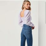 ASTR  The Label Tonina Puff-Sleeve Square-Neck Top – Pale Purple, Size M, NWT Photo 3