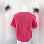 Loft  Womens Pink Short Sleeve Sweater Button Up Cardigan Small Photo 4