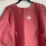 NWT Mehzabeen Peach/Pink Size L kurta 1pc Kameez Pink Size L Photo 8