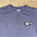 Pressbox Georgia Bulldogs Women’s  Long Sleeve Relaxed Jersey Tee Size Small Gray Photo 1
