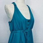 Athleta  Blue Tank Spaghetti Strap Drawstring Mini Casual Dress Photo 8
