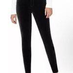 Well Worn Women's High Rise Luxe Velvet Tapered Pants Black Size 16 Photo 0