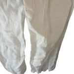 Ellen Tracy  Size Medium Linen‎ White Flowy Lightweight Straight Leg Pants Photo 5