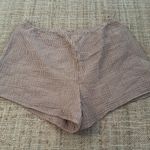 Kona Sol Women’s Pull On Cover Up Shorts  Light Brown Striped XL Photo 4