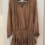 Current Air Laurel Pleated Dress (Gold) Photo 1