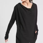 Athleta  Purana Wrap Sweatshirt Size Medium Black Photo 0