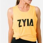 Zyia  Active Sz XXL Bengal Tank Y Mesh Letter Sleeveless Yellow Orange Spell Out Photo 1