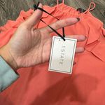 1. State  Ruffle Trim Halter Top Coral Photo 3