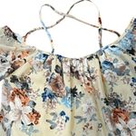 Tobi  floral blouse size medium off shoulder ruffled sleeves lined Photo 2