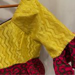 Handmade Fun African ankara limoncello sparkle peplum swirl top sweetheart Photo 6