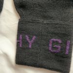 Givenchy Logo Cuff Wool Gloves black and purple Photo 3