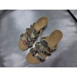 Vionic  Womens Size 8 Orthotic Adjustable Triple Strap Slide Wedges Radia Sandals Photo 3